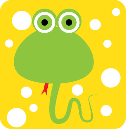 Vector icon illustration of cute animal, snakeのイラスト素材