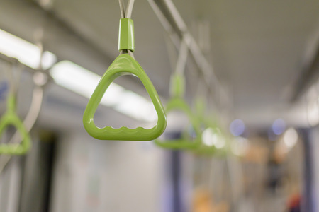 Green bus and train holder.