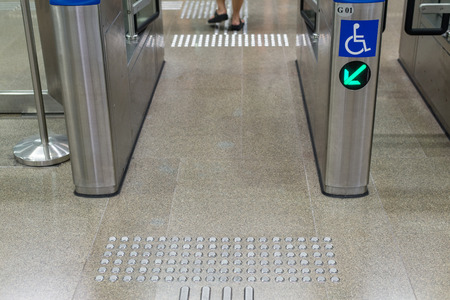 Entrance of railway station for cripple.のeditorial素材