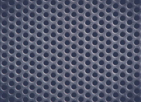 Dark blue Metal Background  with Holes. Metal Grid for industrial. Close-upの写真素材