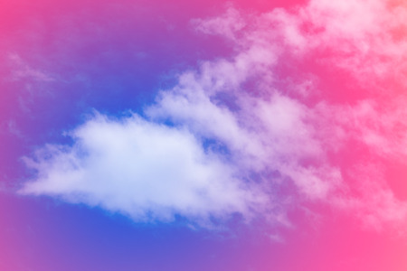 Sweet pastel colored cloud and sky with sun light, soft cloudy with gradient pastel color...