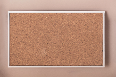 Empty cork board with frame background texture.の写真素材
