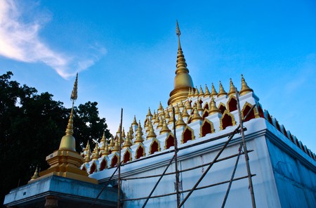 pagoda in Thailandの写真素材