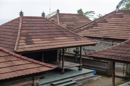 Roof of temple in baliの写真素材
