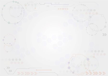 Vector circuit template for hi-tech digital technology and engineering  graphic design.のイラスト素材