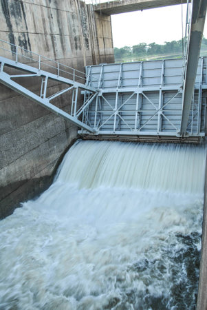 Water gate of Dam in Thailand