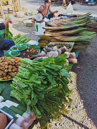 Local Market at country sideのeditorial素材