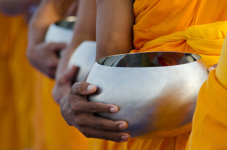 Buddhist monkの写真素材