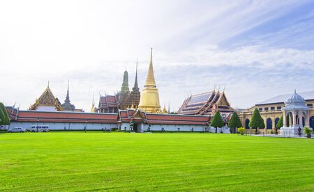Emerald Buddha Temple Wat Phra Kaew Bangkok Thailand.の写真素材