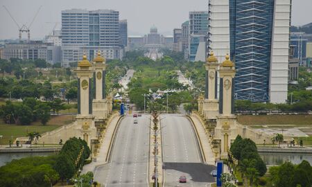 view of building in putrajaya at malaysiaのeditorial素材
