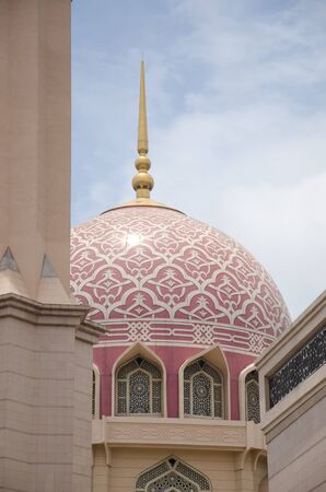 detail of pink mosque at putrajaya, Malaysiaのeditorial素材