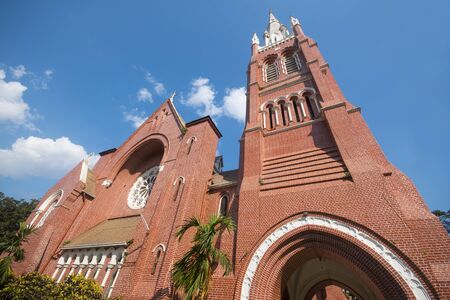 Holy trinity Cathedral in Yangon, Myanmarの写真素材
