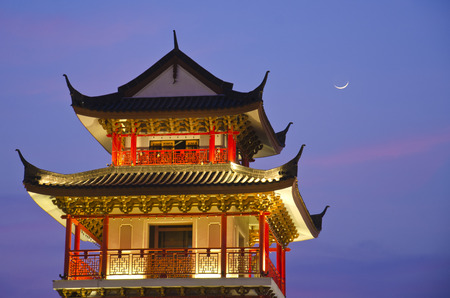 Observatory tower, Dragon Descendants Museum, Suphanburi, Thailandのeditorial素材