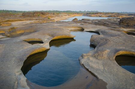 Sam Pan Bok,  Thai grand canyon at Ubon Ratchathani province, Thailand