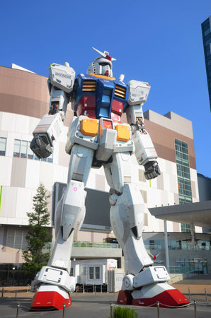 Gundam RX 78 at the Diver City Plaza, Odaiba,Tokyo, Japan.  20 September, 2013のeditorial素材