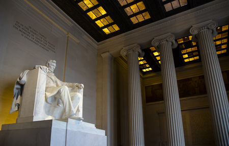 Lincoln memorial, Washington D.C., USAの写真素材