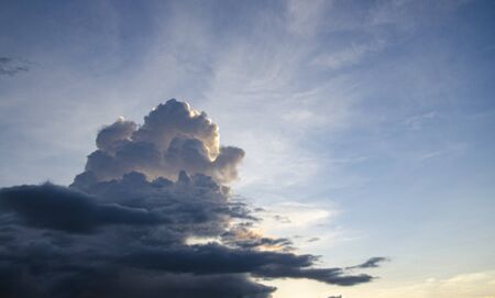 sunset sky with beautiful cloud
