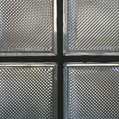 detail of grass block decorationの写真素材