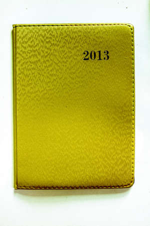 yellow Notebook of the tools for visual alertsの写真素材