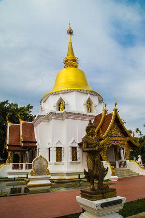 Buddhist temple in Chiang Mai, Thailandの写真素材