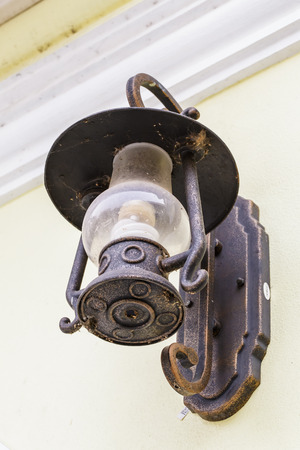 Wall lamp vintage  Is very popular nowadays  And commonly installed outside the building の写真素材