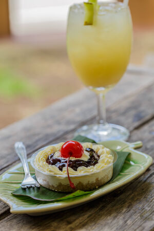 cake dessert that is compatible with your morning coffee or juice in the afternoon の写真素材