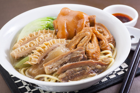 Hong Kong traditional snacks noodleの写真素材