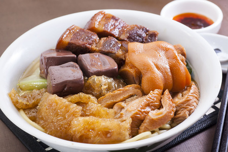Hong Kong traditional snacks noodleの写真素材