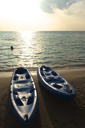 samed island at sunsetの写真素材