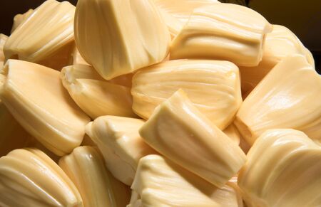 Isolated fresh jackfruit,too soft blur