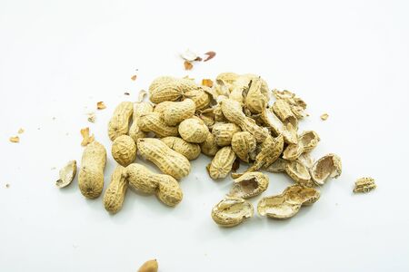 peanuts food isolatedの写真素材