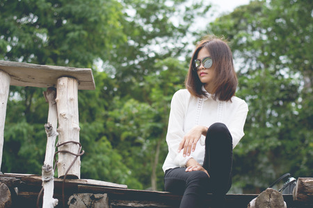Beautiful young woman portrait.