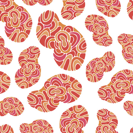 Seamless pattern with clouds abstract background.のイラスト素材