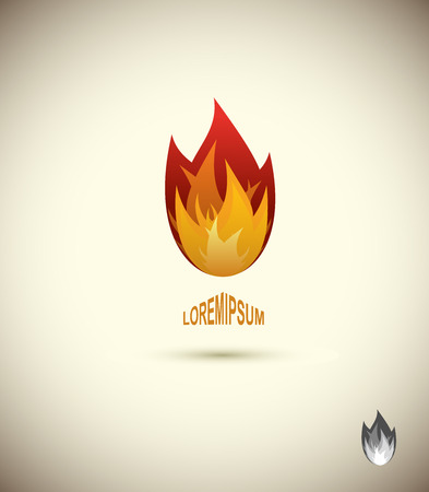 flame icon. icon of flame, fireのイラスト素材
