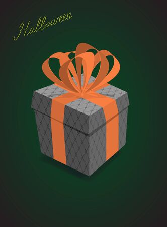 Halloween gifts. black  background. Vctor illustrationのイラスト素材