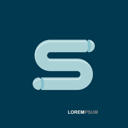  abstract symbol letter Sのイラスト素材