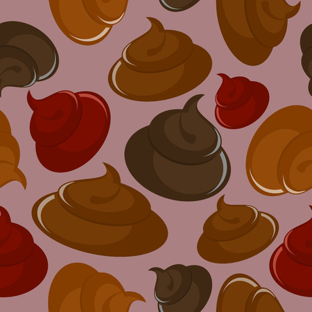 Shit seamless pattern. のイラスト素材