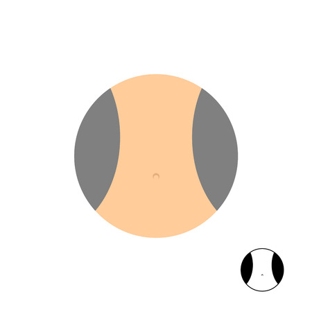 Womens narrow waist.のイラスト素材