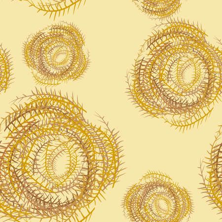 Tumbleweed seamless pattern. のイラスト素材