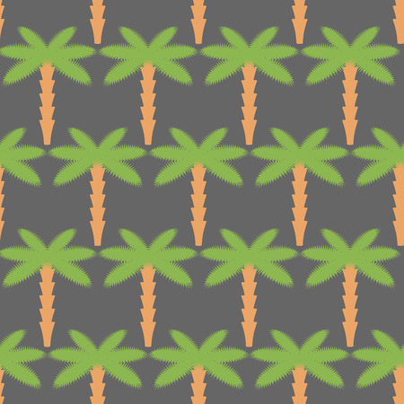 Palms seamless pattern. Background of tropical trees. Vector illustration of nature of ungleのイラスト素材
