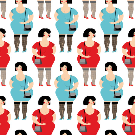 Prostitute seamless pattern. Prostitutes in background. Many Girl providing sexual services for money.のイラスト素材