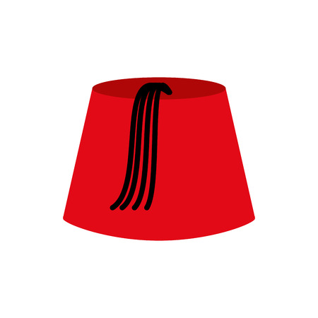 Turkish cap isolated. Turkey Hat from on white backgroundのイラスト素材