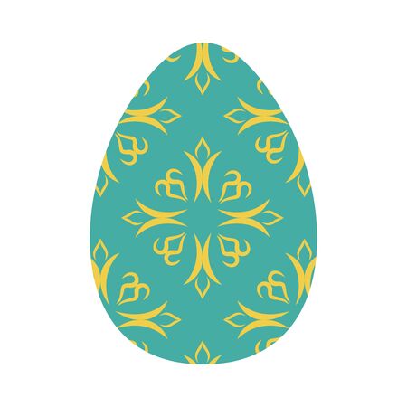 Easter egg isolated. Traditional decoration food for religion holidayのイラスト素材