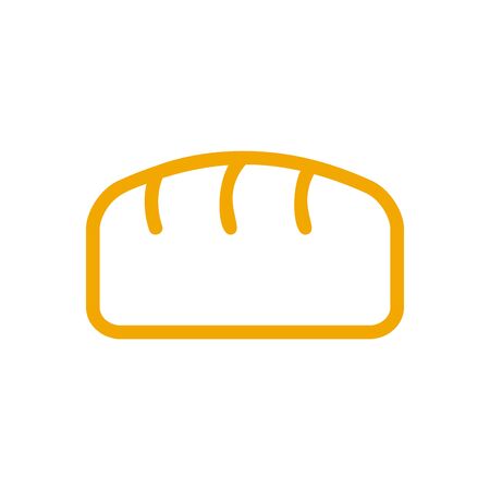 Bread line style. bakery Icon. bakeshop Sign isolated. Food symbolのイラスト素材