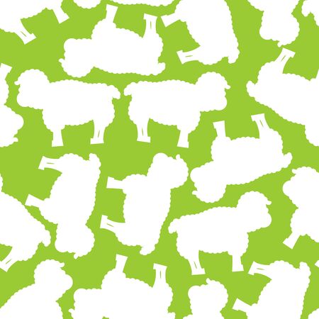 Sheep pattern. ewe ornament. Flock of sheeps. Farm animal background. Texture for baby clothのイラスト素材