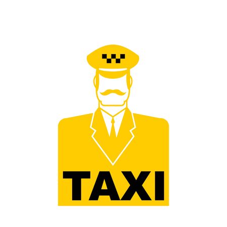 Taxi driver icon cabbie sign. cabdriver symbol. Vector illustrationのイラスト素材