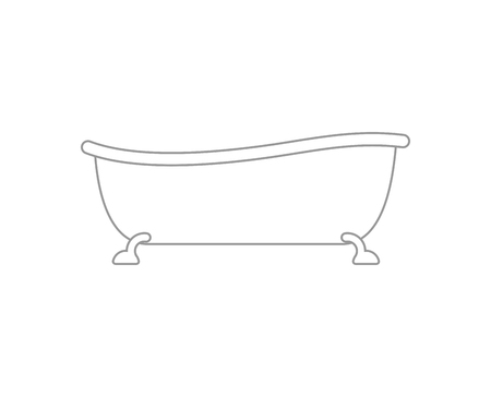 Bath isolatedのイラスト素材