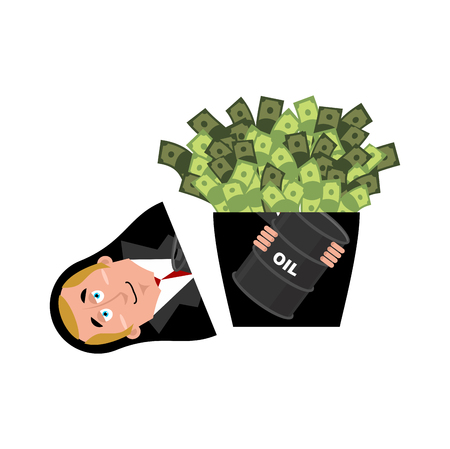 Russian matrioshka political. Russia National doll. Vector illustrationのイラスト素材