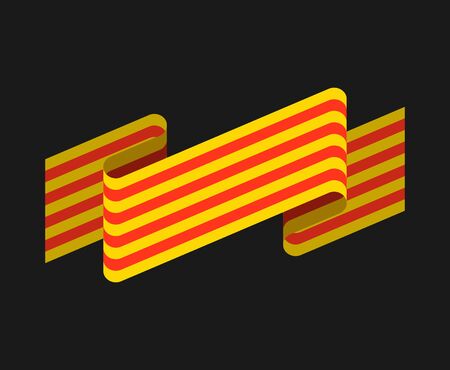 Catalonia flag design.のイラスト素材