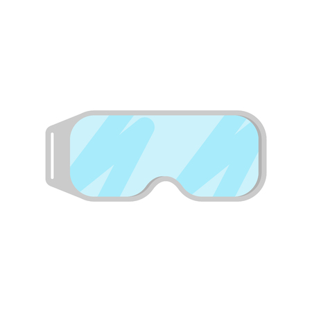Chemical protection glasses isolated. Laboratory Accessory Vector illustrationのイラスト素材